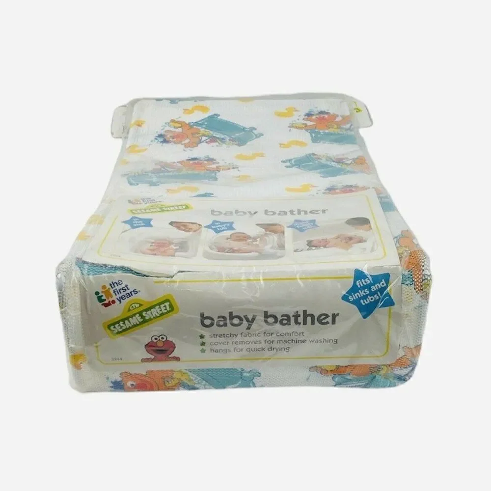 RARE VTG NOS 1998 Sesame Street Baby Bather Ernie First Years Henson Rubber Duck